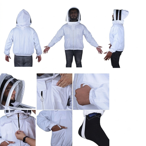 Combinaison d'apiculture personnalisée pour homme, logo brodé sur mesure, fermeture éclair, sans manches, légère, vêtements de travail de protection - Product Image 4