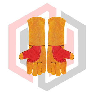 Gants de soudage en cuir robustes, gants de sécurité durables, flexibles, respirants, résistants aux déchirures, isolants thermiquement, antistatiques - Product Image 5