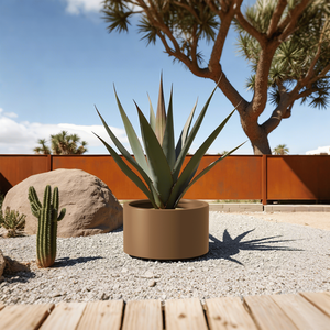 15.5 pesante \ "Dia. X 12 \ "H. Kit letto da giardino rialzato in acciaio Corten-fioriera in metallo Pre-arrugginito per giardinaggio all'aperto - Product Image 2