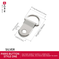 Kit de vis de suspension en D pour miroirs, crochets de suspension pour cadres de peintures industrielles, crochets de suspension en métal pour cadres photo avec boucle Paris