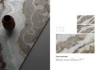 Carreaux HG Cracker Golden Agate Pattern en porcelaine 600x1200, aspect intérieur pour différents types de murs