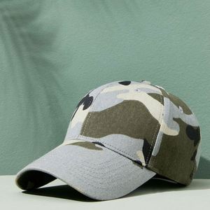 Casquette de baseball camouflage en coton pur respirant et réglable pour l'extérieur, protection solaire et entraînement - Product Image 2
