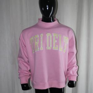 Sweat-shirts TRI DELTA à col montant 450 GSM, broderie personnalisée avec nom, coupe ample et oversize, 100% coton molletonné French Terry - Product Image 2