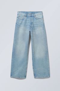 Jeans de Mezclilla Lavados con Efecto Desgastado, de Cintura Alta, Corte Holgado, Largos, con Diseño de Parches en Contraste de Color, Estilo Casual para Mujer, Tela de Algodón para Primavera - Product Image 3