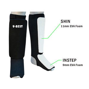 U-BEST Protège-tibias de karaté essentiels Modèle 5041 en EVA – Confortables, haute résilience, durables – Équipement de protection pour l'entraînement aux arts martiaux - Product Image 2