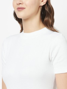 Vestido Ajustado de Manga Corta con Tejido Acanalado de Alta Calidad, Proveedor de Vestidos de Punto Ajustados, Marca Privada - Product Image 3