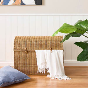 Cesta de Almacenamiento Rectangular Tejida de Seagrass, Estilo Bohemio, Ecológica, para Ropa de Dormitorio, Uso Doméstico Resistente, Capacidad de Carga de 5-10 kg - Product Image 5