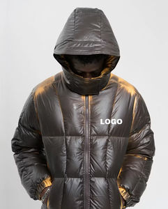 Chaqueta Acolchada Termocrómica que Cambia de Color para Hombre, Chaqueta de Invierno con Capucha y Aislamiento Térmico, Chaqueta de Moda Urbana - Product Image 2