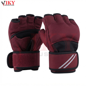 Gants de fitness personnalisés, rembourrés, demi-doigts, avec support de poignet pour entraînement en salle de sport, musculation et crossfit - Product Image 1