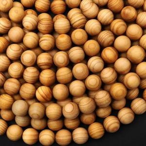 Riddhi Siddhi Carving-bead-jap-mala/ Tibetan Indian Wood Beads Natural Dark Golden Brown - Product Image 1