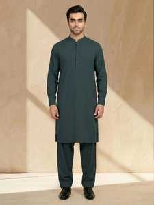 Collection de vêtements ethniques en coton de qualité supérieure pour hommes, best-seller du quotidien, Salwar Kameez, vêtements indiens et pakistanais - Product Image 4