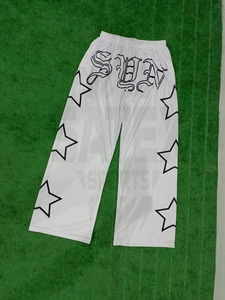 Wholesale Custom <b>Men</b> Streetwear <b>Joggers</b> Oversized Star Print Wide Leg Track Pants Hip Hop <b>Loose</b> Athletic Sweatpants - Product Image 4