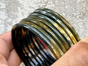 Brazalete de cuerno de búfalo de color natural, conjunto de pulseras, brazalete de cuerno, joyería de cuerno, brazalete de Decor World Expo - Product Image 4