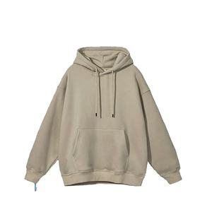 Sweat-shirts à capuche pour hommes 100% coton écologiques coupe-vent style streetwear noir technique de teinture numérique unie en gros - Product Image 1