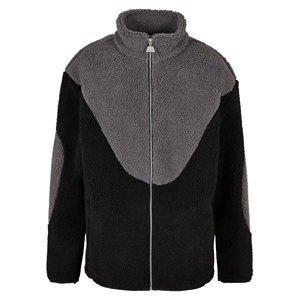 Made In Pakistan Custom Logo Solid Color Stand Collar Zipper Oversized <b>Long</b> Sleeve Cozy Fabric Winter <b>Men's</b> Polar Fleece <b>Jacket</b> - Product Image 1