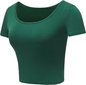 Top Corto para Mujer, Diseño Único, Transpirable, Cómodo, Informal, de Alta Calidad, Manga Corta, Precio Económico, ODM - Product Image 2