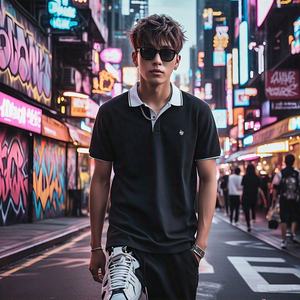 Polos personalizados bordados de poliéster y LICRA de color sólido, de secado rápido, transpirables, atléticos, para trabajo corporativo, de talla grande, para hombre - Product Image 2