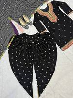 Tenue traditionnelle indienne pour femme, très vendue, écologique, Salwar Kameez, costume pakistanais, pantalon style Dhoti, prêt-à-porter