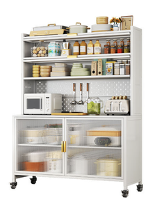 Buffet de rangement moderne pliable en acier galvanisé étanche, autoportant pour cuisine - Product Image 3