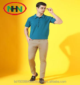 Vente en gros en ligne de polos de golf pour hommes en coton 100% uni, légers, de couleur unie, uniformes, hauts, automne/hiver, Bangladesh - Product Image 4