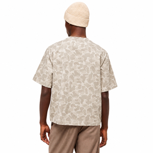 Camiseta Personalizada de Manga Corta con Estampado de Camuflaje para Hombre, Cuello Redondo, Estilo Casual, 100% Algodón, Servicio OEM - Product Image 3