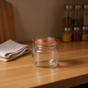 Tarro de Vidrio de 0.7L para Almacenamiento, Elegante y Duradero - Product Image 2