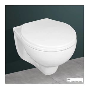 เครื่องสุขภัณฑ์เซรามิกชิ้นเดียวสีขาวมันวาวส่งออกจากอินเดีย - Product Image 1