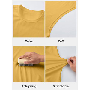 เสื้อกล้ามผู้ชายแบบคอกลมสวมใส่สบาย ป้องกันแสงแดด น้ำหนักเบา ระบายอากาศได้ดี เป็นมิตรกับผิวหนัง - Product Image 5
