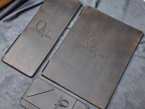 Porta Menús de Cuero Genuino de Lujo al por Mayor, con Funda Protectora, Fácil Cambio de Hojas, Resistente al Agua, OEM LMC-0219 - Product Image 6