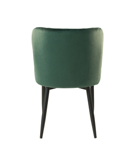 Silla de Comedor de Diseño de Lujo en Terciopelo, Silla Ergonómica Acolchada Moderna, Sillas de Comedor Nórdicas Modernas Minimalistas con Respaldo - Product Image 4