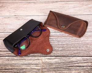 Étui pour lunettes de lecture en cuir véritable, fin et élégant, protection pour lunettes, export direct du fabricant LGC-0160 - Product Image 6
