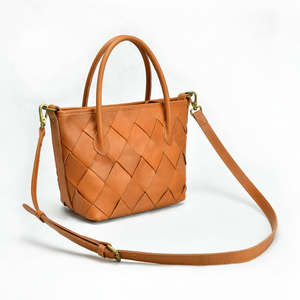 Nuevo Diseño, Bolso de Mano Tejido de Cuero Genuino para Mujer, Bolso Tote, Bolso de Hombro, Gran Capacidad - Product Image 5