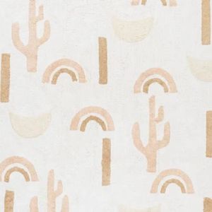 Alfombra Moderna de Diseño Plano con Patrón de Cactus y Arcoíris, de Algodón Orgánico, para Decoración de Habitación Infantil, Forma Rectangular, Lavable - Product Image 6