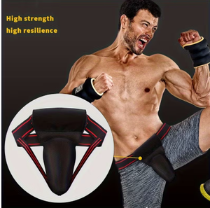 Adjustable Groin Support <b>Belt</b> For Men Black Spandex Nylon Contoured Breathable Protection Sports All Seasons daily wear support - Product Image 5