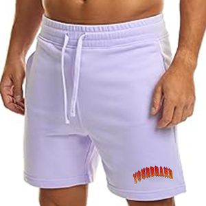 Pantalones Cortos de Verano Unisex con Logotipo Personalizado, Impresión Serigrafiada, Estilo Urbano, Vintage, Lavado Ácido, Efecto Desgastado por el Sol, Algodón Grueso para Hombre - Product Image 1