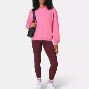Sweat-shirts d'hiver unisexes surdimensionnés en polyester/coton, personnalisables avec logo frontal, faible MOQ, pas chers, unis, à imprimer soi-même, grandes tailles - Product Image 3