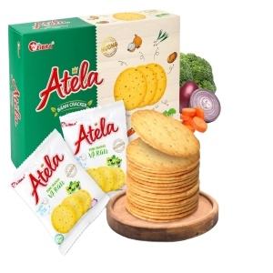 Delicious ATELA Vegetable Crispy Crackers 342G Healthy and Crunchy Snack Wholesale OEM Vietnam - Product Image 4