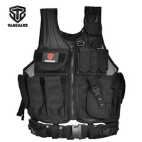 Gilet tactique personnalisé résistant aux déchirures, multi-poches, avec maille de ventilation, pour la sécurité extérieure, le travail pétrolier et l'entraînement