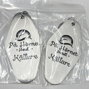 Porte-clés personnalisé en alliage de zinc, style vintage, avec numéro de chambre d'hôtel ou de motel, faible MOQ, étiquettes de chambre découpées sur mesure - Product Image 5