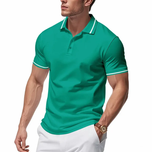 Camiseta Polo de Manga Corta de Secado Rápido para Hombre, Camiseta Deportiva para Maratón, Transpirable, Cómoda, Holgada, para Verano - Product Image 5