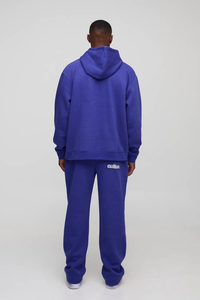 Sweat-shirts et survêtements en coton de haute qualité, écologiques, à logo personnalisé du fabricant, pour hommes, surdimensionnés - Product Image 2