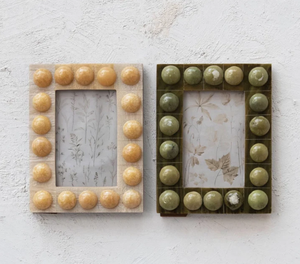 Handmade Marbled Resin Bobbin Photo <b>Frame</b> (For <b>4x6</b> Photo) Handmade Resin Bobbin Photo <b>Frame</b> Solid Mango Wood <b>Picture</b> <b>Frame</b> - Product Image 1