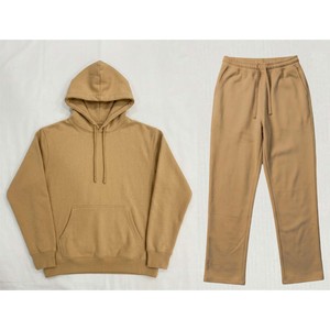 Sweat à capuche décontracté pour homme en molleton de coton de haute qualité, avec logo personnalisé, cordon de serrage, manches longues, imprimé uni sur le devant, couleur unie, OEM, pour survêtements - Product Image 4