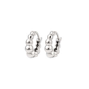 ELEGANT 925 STERLING <b>SILVER</b> PLATED HOOP <b>EARRINGS</b> FOR WOMEN BOHEMIAN FASHION JEWELRY PERFECT ANNIVERSARY GIFT LIGHTWEIGHT STYLE - Product Image 3