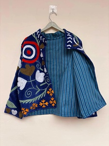 Best Selling Boho <b>Hippie</b> Suzani Velvet <b>Jacket</b> Handmade Winter Outerwear for Women Gift for Her - Product Image 3