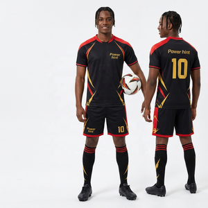 Nouveaux maillots de foot et shorts de sublimation personnalisés, design tendance, nom et numéro d'équipe personnalisés, uniforme de football respirant pour hommes - Product Image 6