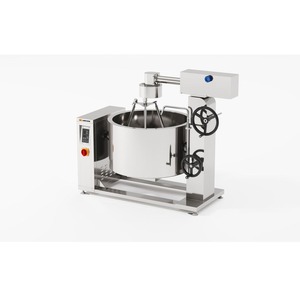 Olla de vapor con inducción y revestimiento giratorio Amicook 380V/440V, modelo comercial de inducción, duradero, moderno, ergonómico para sopas. - Product Image 6