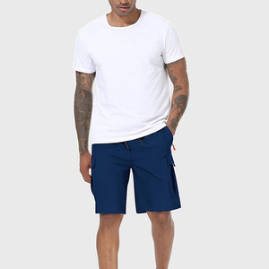 Shorts cargo 100 % polyester à séchage rapide pour hommes, avec doublure de haute qualité, en maille, pour la plage, le sport et la course en extérieur, modèle basique - Product Image 2