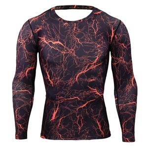 Maillot de compression MMA Grappling Rash Guard Sublimation Bjj Rashguard Imprimé Personnalisé Hommes Technologie OEM Manches Longues - Product Image 6