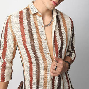 เสื้อเชิ้ตผ้าแฟลนเนลสำหรับผู้ชาย ติดกระดุม ทรงปกติ แขนยาว ลายสก็อต วินเทจ สตรีทแวร์ ย้อมเส้นด้าย ป้องกันการหดตัว - Product Image 6